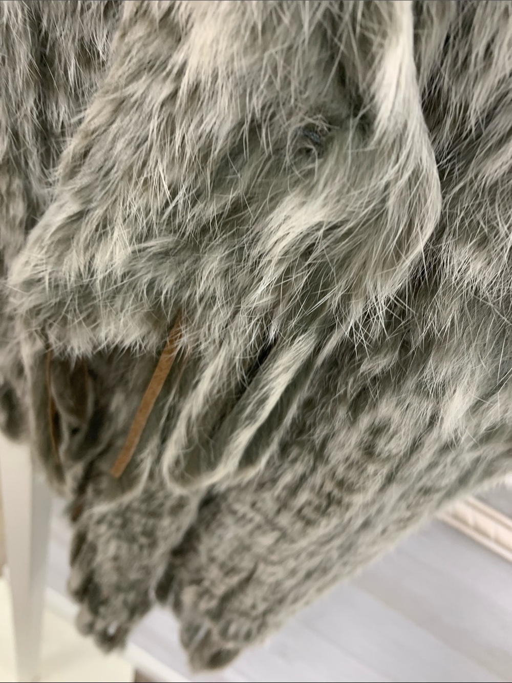 Romeo & Juliet Couture Olive Taupe Faux Fur Vest - Picture 2 of 8